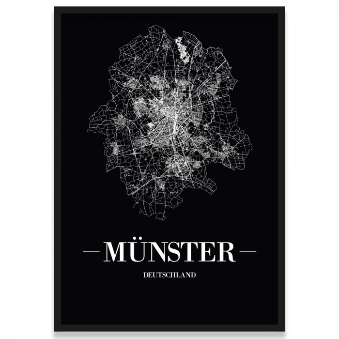 Stadtposter Münster Rahmen