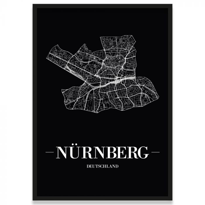 Stadtposter Nürnberg Bilderrahmen