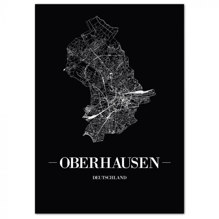 Stadtposter Oberhausen Bilderrahmen