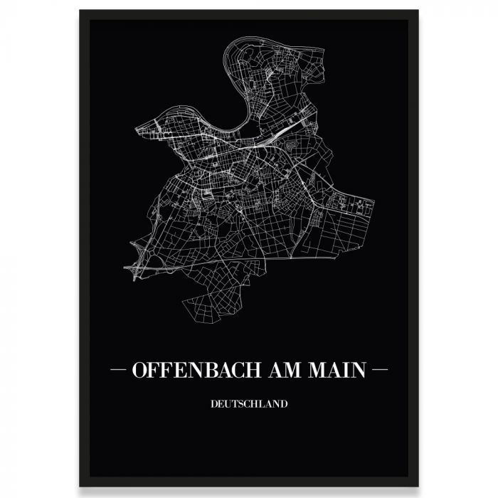 Stadtposter Offenbach am Main Rahmen