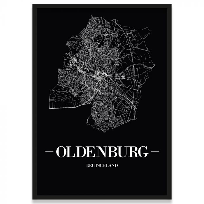 Stadtposter Oldenburg Rahmen