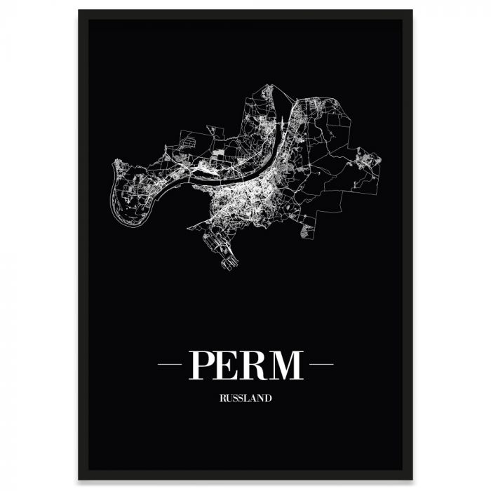 Perm  Poster Stadtplan