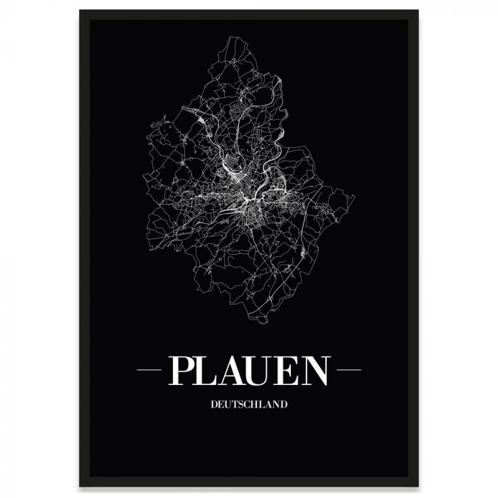 Plauen Poster mit Rahmen