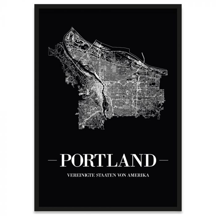 Poster Portland Rahmen