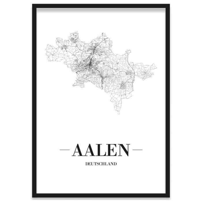 Poster Aalen mit Bilderrahmen