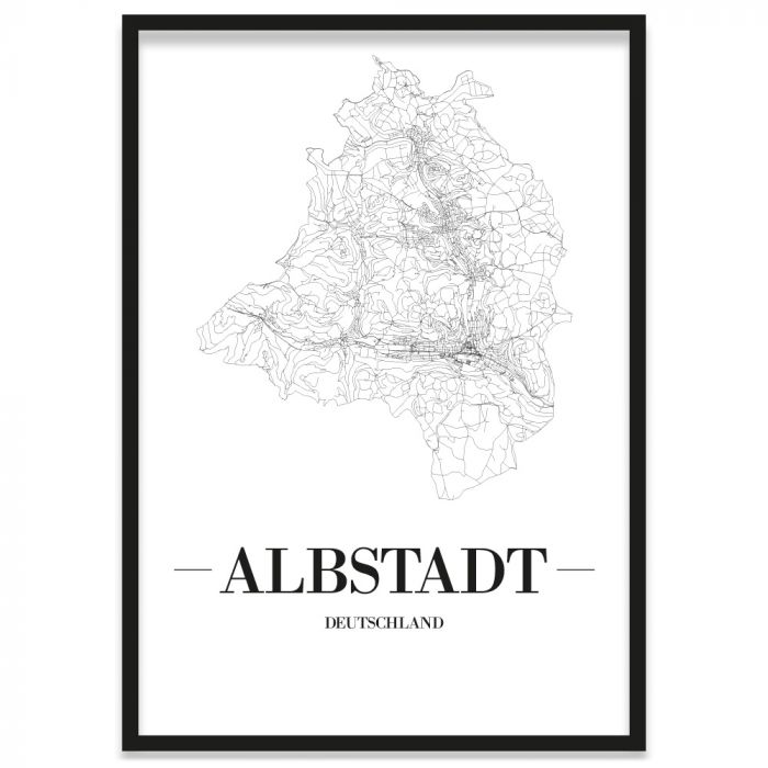 Albstadt Poster Stadt Bilderrahmen