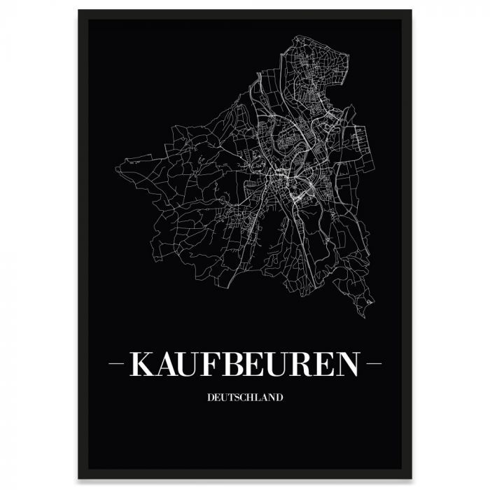 Stadt Kaufbeuren mit Rahmen