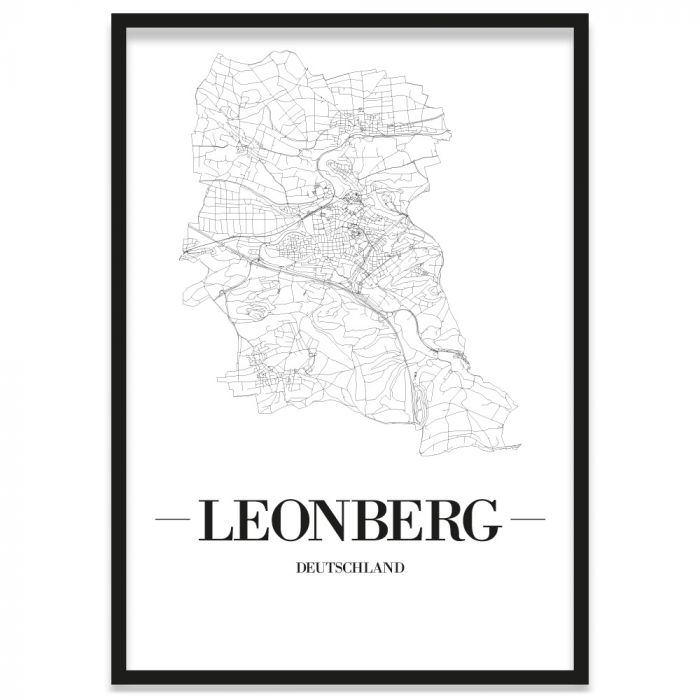 Stadtposter Leonberg Rahmen