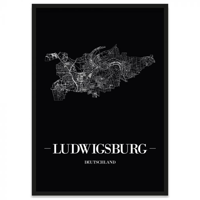 Stadtposter Ludwigsburg Rahmen