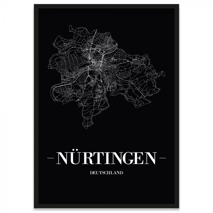 Stadtposter Nürtingen Bilderrahmen