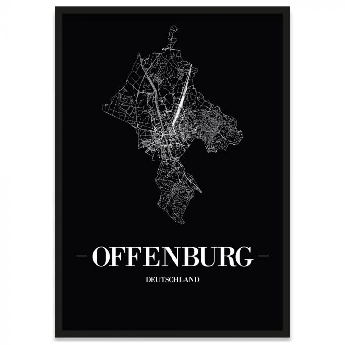Stadtposter Offenburg Bilderrahmen