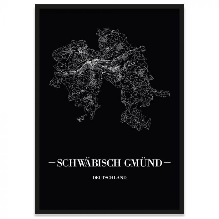 Stadtposter Schwäbisch Gmünd Rahmen