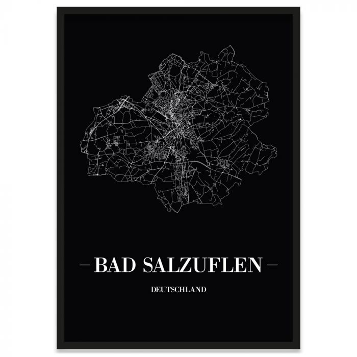 Bad Salzuflen Poster Stadtplan