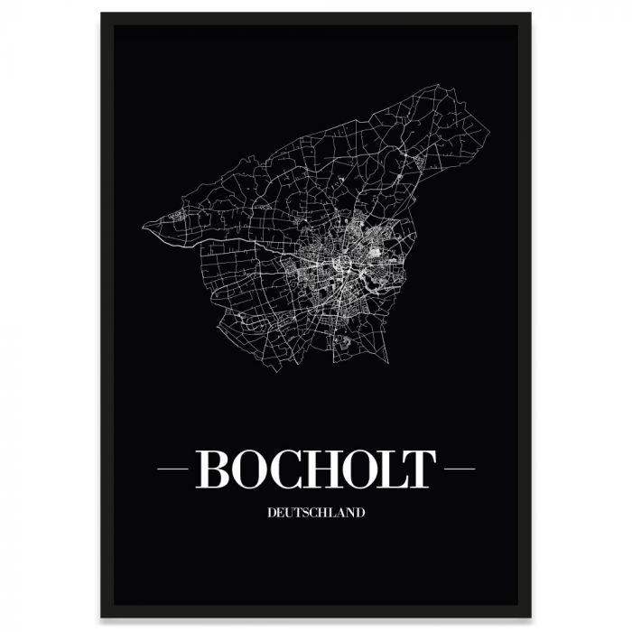 Stadtposter Bocholt Stadtplan