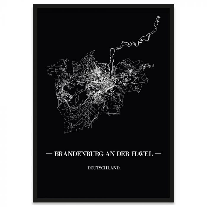 Stadtposter Brandenburg an der Havel Bilderrahmen