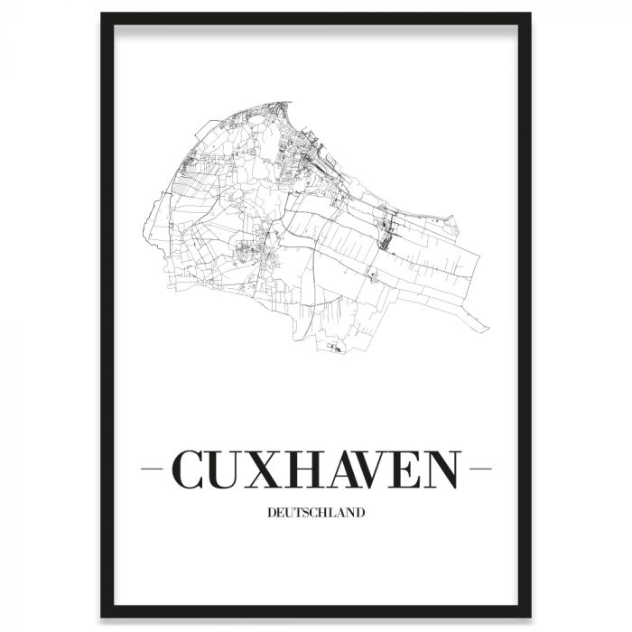 Stadtposter Cuxhaven Bilderrahmen