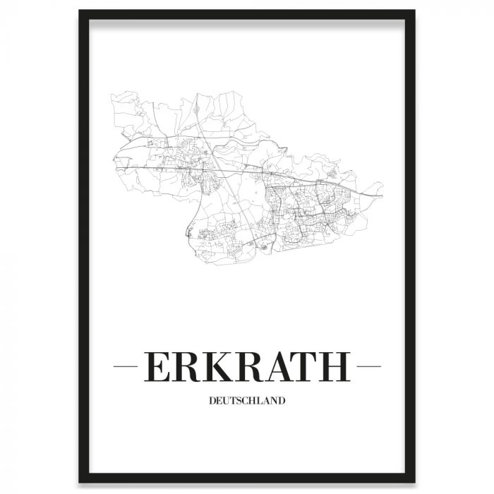 Stadtposter Erkrath Rahmen