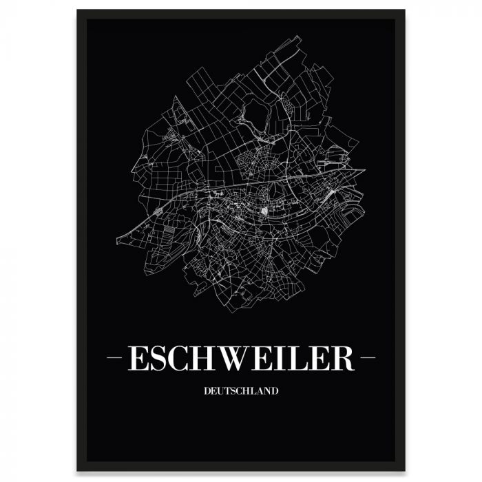 Stadtposter Eschweiler Straßenplan