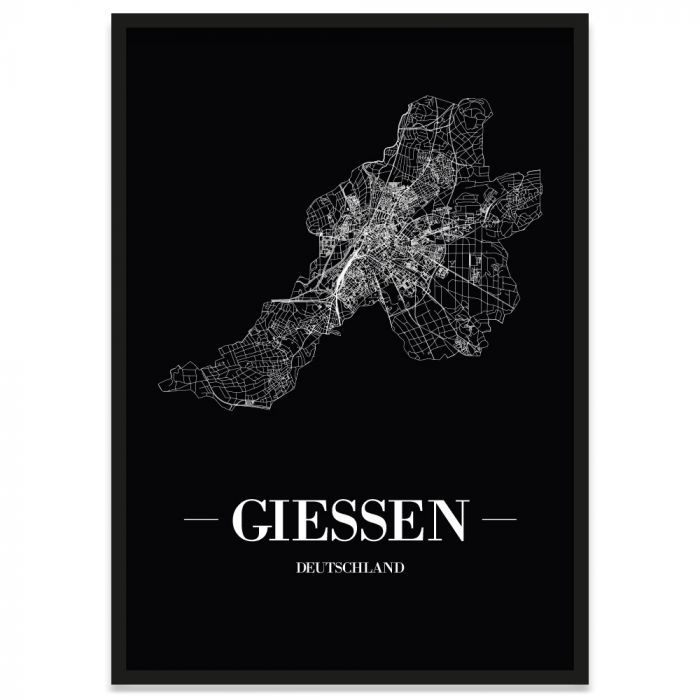 Stadtposter Gießen Bilderrahmen