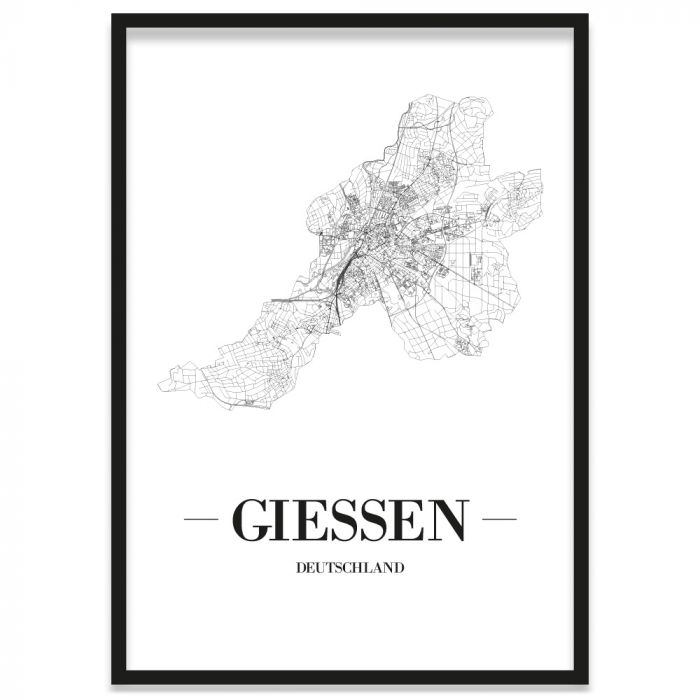Stadtposter Gießen Rahmen
