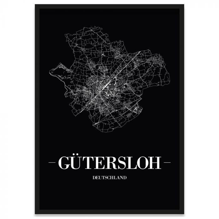 Poster Gütersloh Rahmen