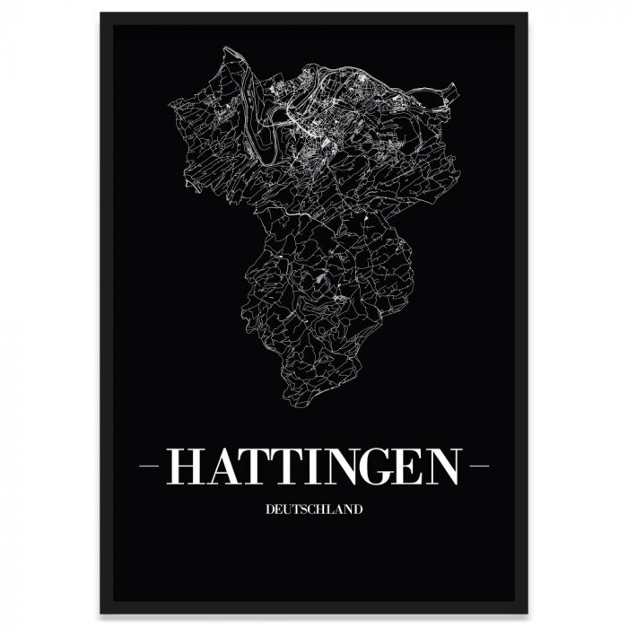Stadtposter Hattingen Stadtplan