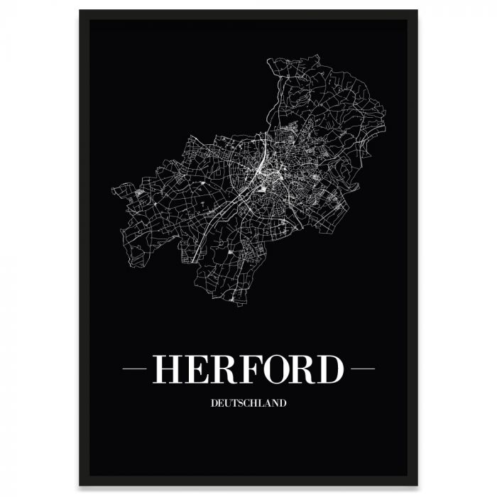 Stadtposter Herford Straßennetz