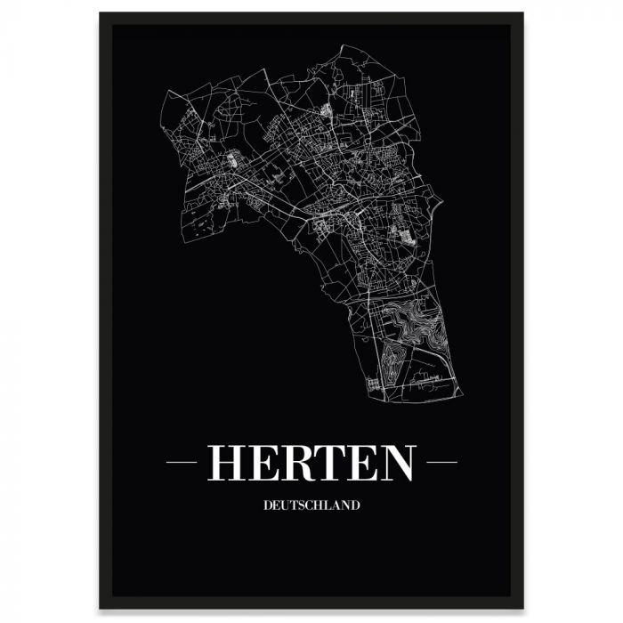 Stadtposter Herten Stadtplan