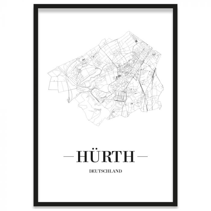 Stadtposter Hürth Stadtplan