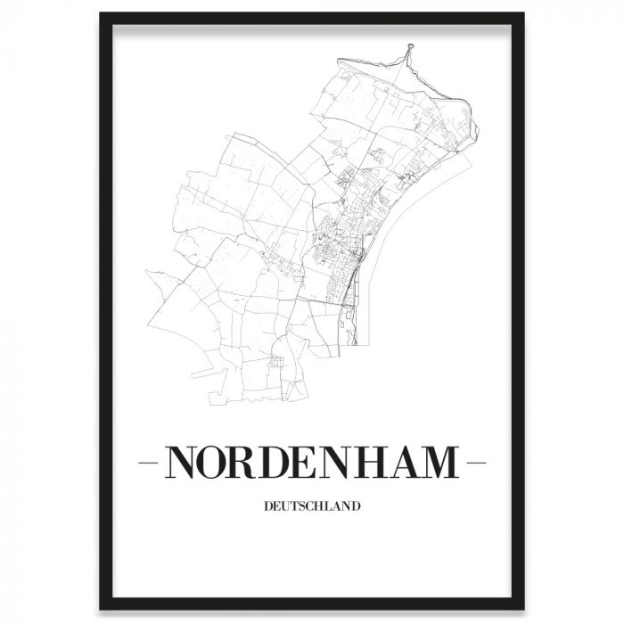 Stadtposter Nordenham Bilderrahmen