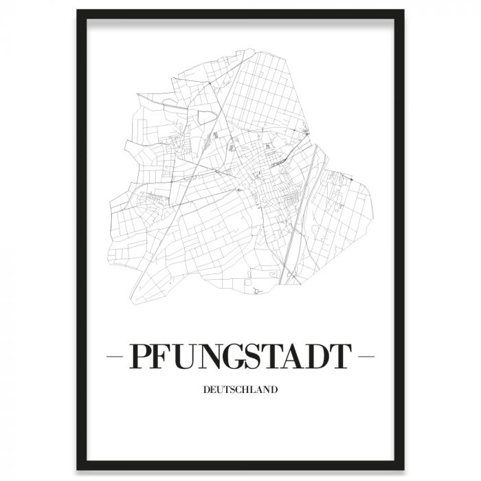 Stadtposter Pfungstadt Rahmen