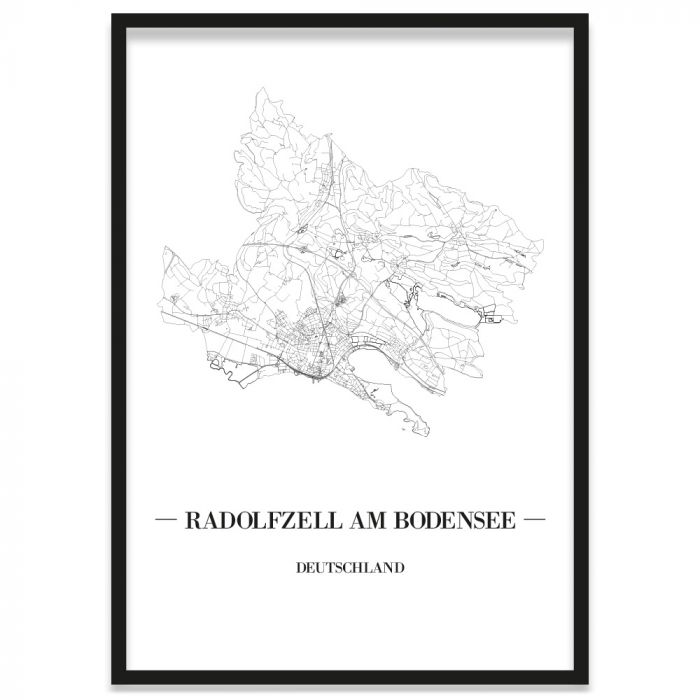 Stadtposter Radolfzell am Bodensee Bilderrahmen