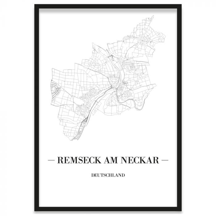 Stadtposter Riedstadt Bilderrahmen