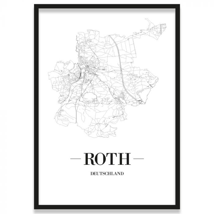 Stadtposter Roth Bilderrahmen
