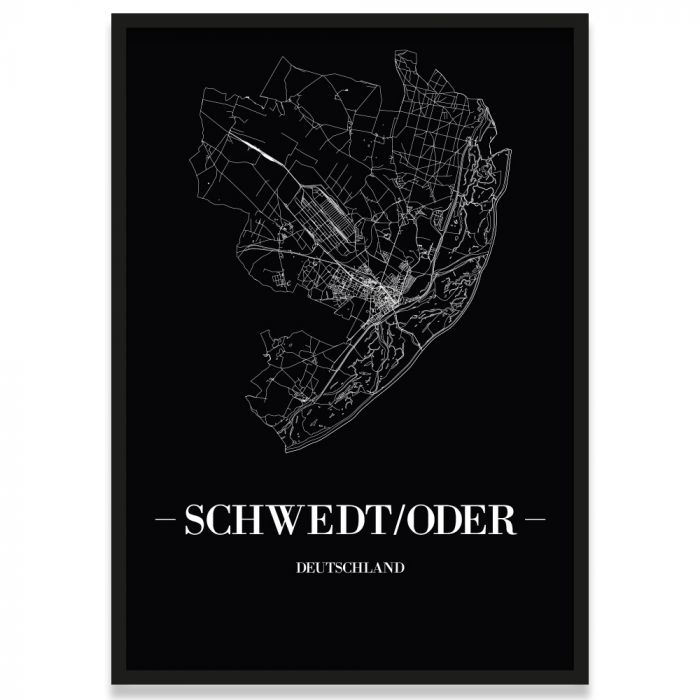 Poster Schwedt-Oder Rahmen