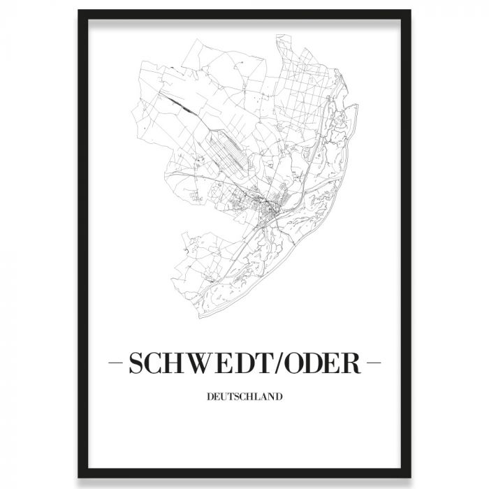 Stadtposter Schwedt-Oder Bilderrahmen