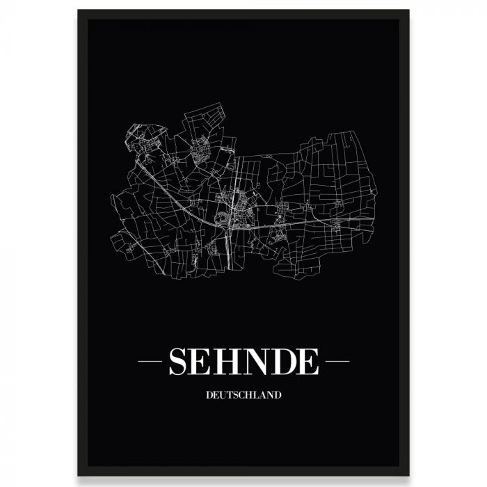 Sehnde Poster mit Rahmen