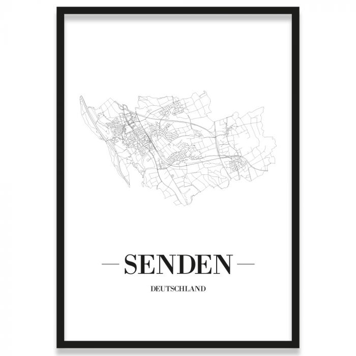 Stadtposter Senden Rahmen