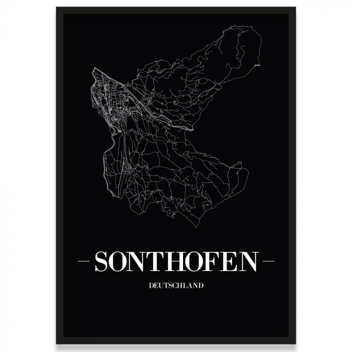 Stadtposter Sonthofen Rahmen