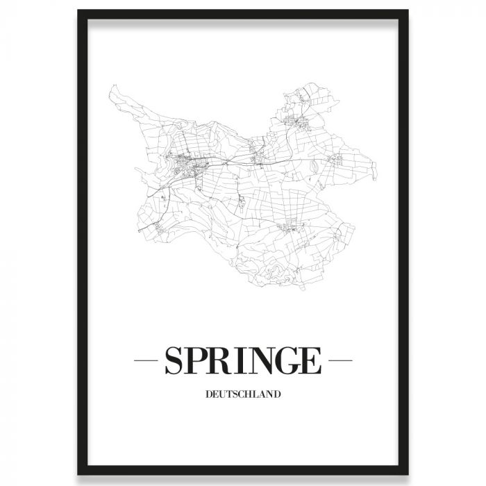 Stadtposter Springe Rahmen