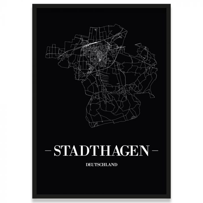 Stadtposter Stadthagen Stadtplan