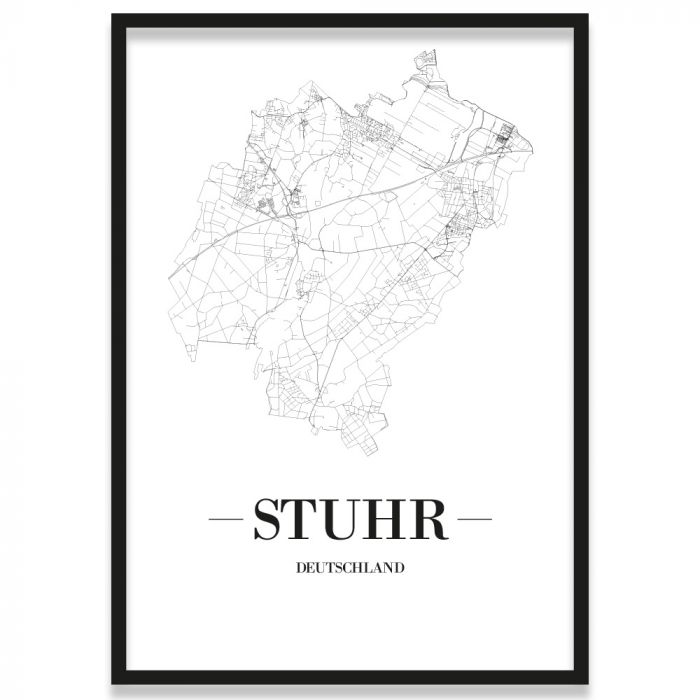 Stadtposter Stuhr Rahmen