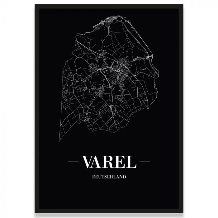 Varel Stadtposter mit Rahmen