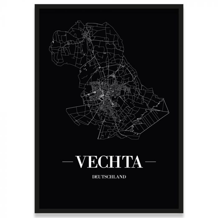 Vechta Poster mit Rahmen