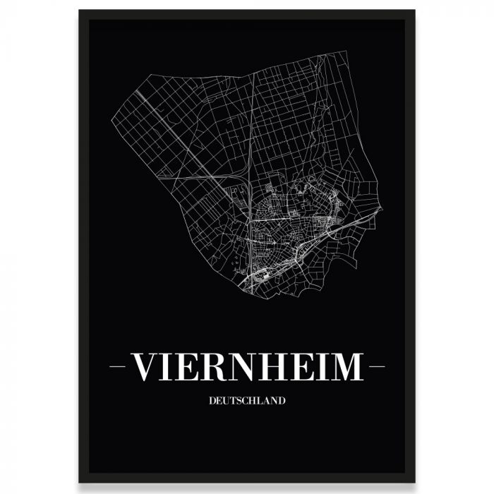 Stadtposter Viernheim Rahmen