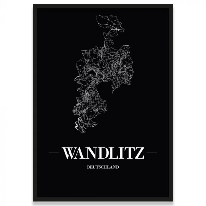Wandlitz Poster mit Rahmen