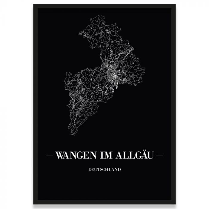 Stadtposter Wangen im Allgäu Rahmen