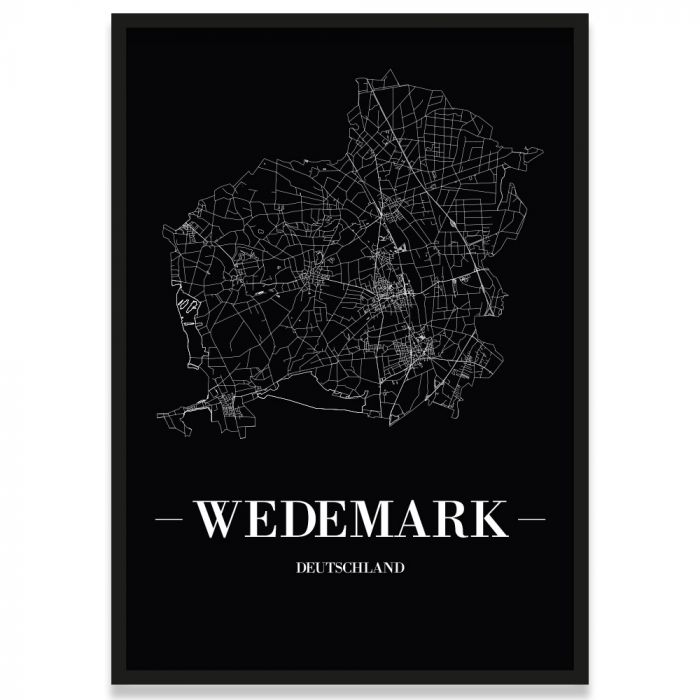 Stadtposter Wedemark Straßenplan