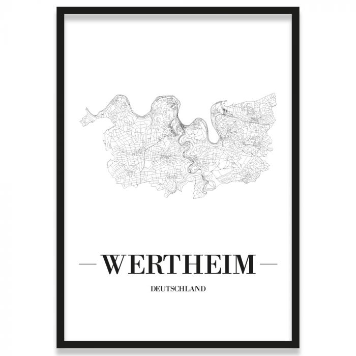 Stadtposter Wertheim Bilderrahmen