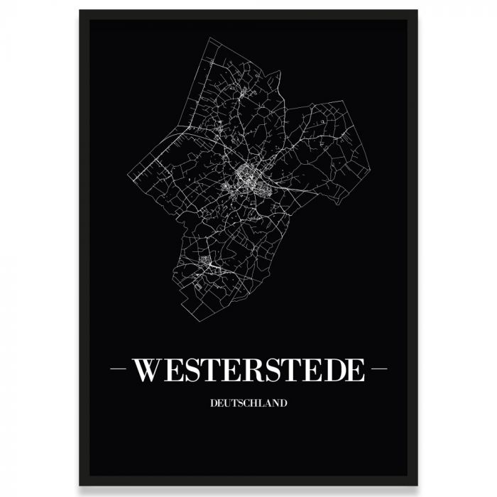 Stadtposter Westerstede Straßenplan